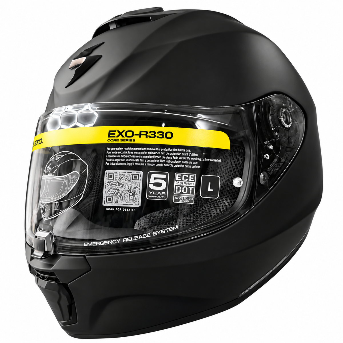Casco SCORPION EXO-R330 CORE SERIES – MATTE BLACK