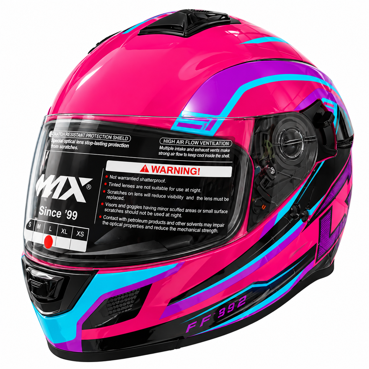CASCO GMAX FF-18 DRIFT – PINK / BLUE / BLACK