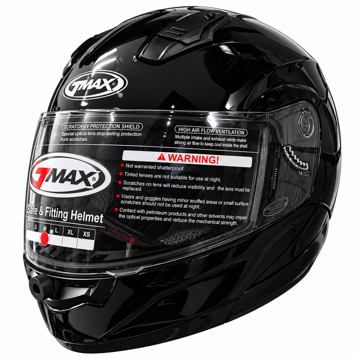 CASCO GMAX FULL FACE – GLOSS BLACK